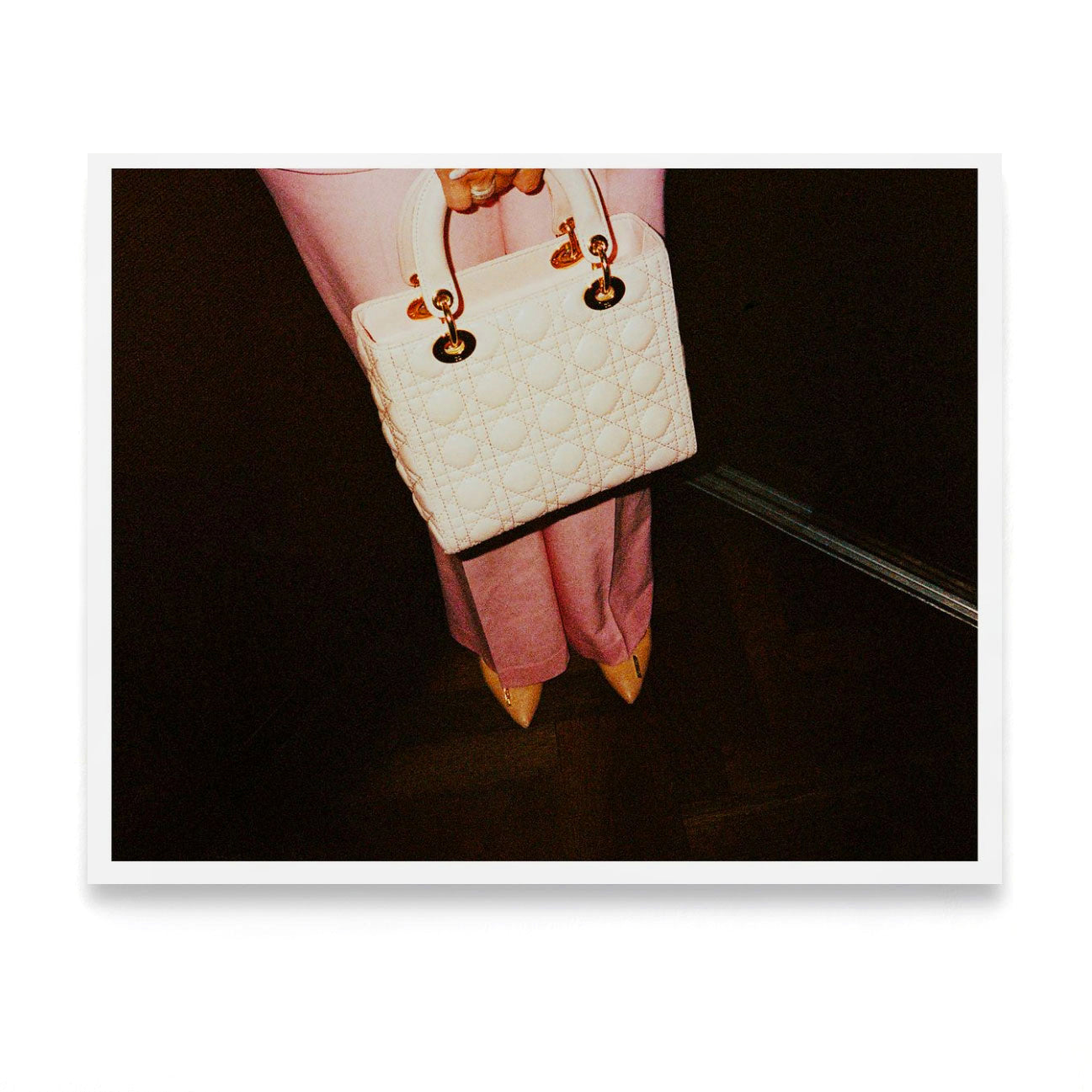 Woman in Elevator, Manchester UK 2023