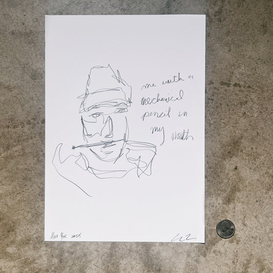 Me With A Mechanical Pencil in My Mouth