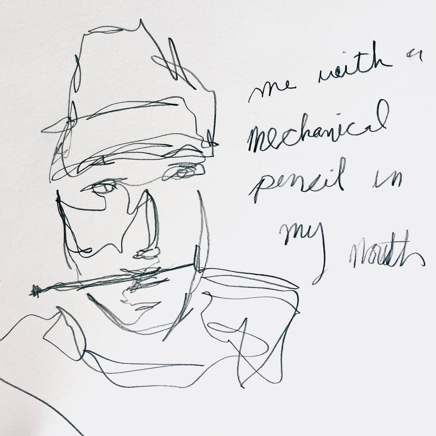 Me With A Mechanical Pencil in My Mouth