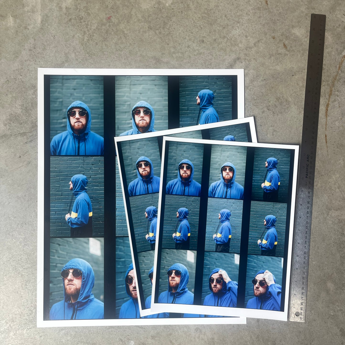 Mac Miller Contact sheet - Archival Test Prints