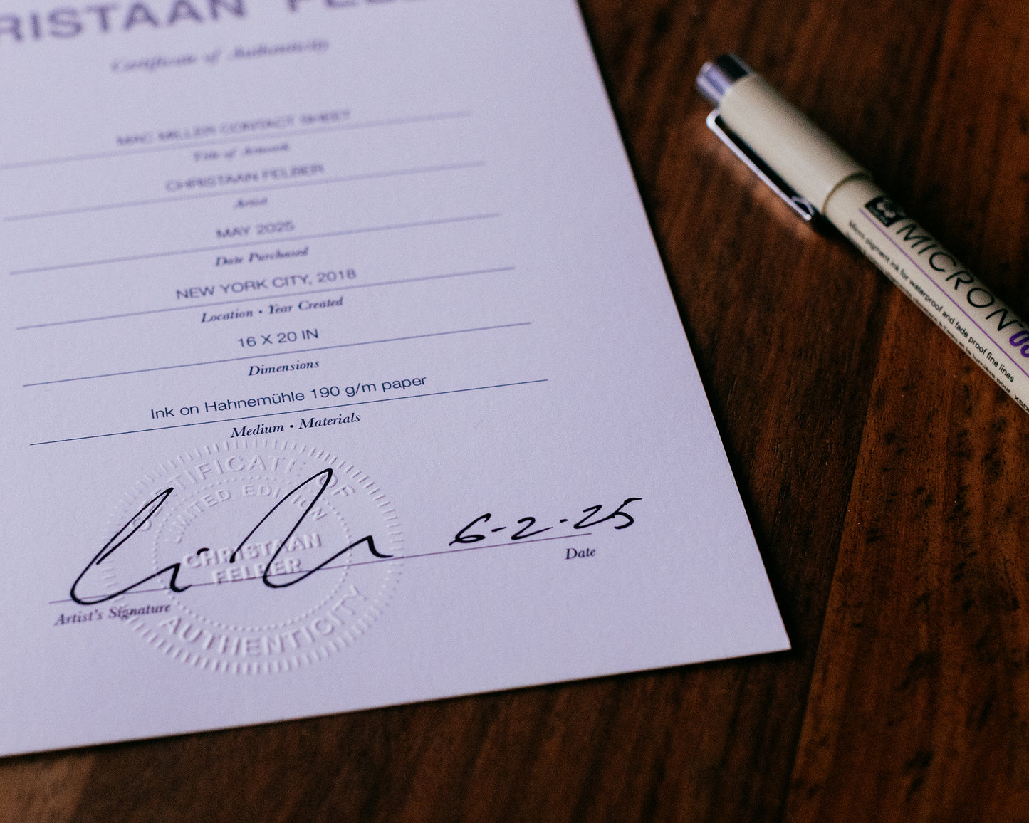 Mac Miller Contact sheet - Archival Test Prints